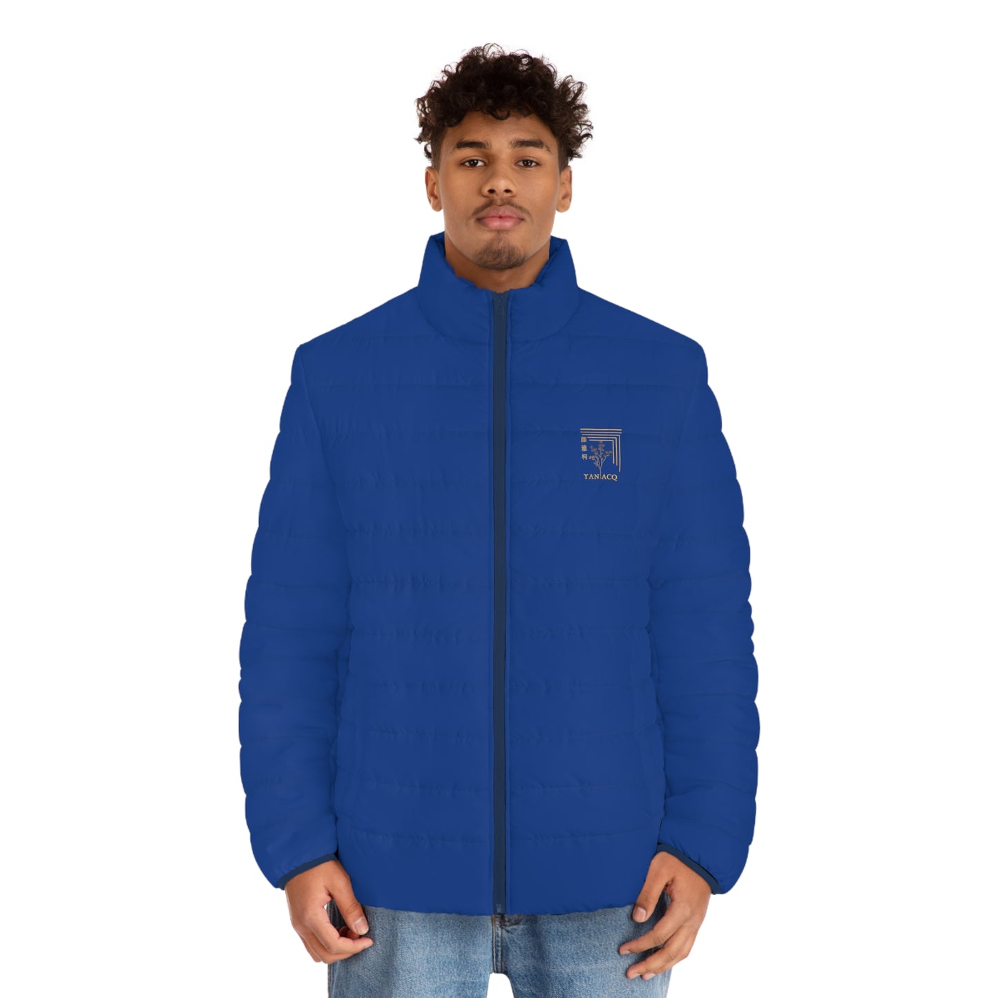 Blue Puffer Jacket | Blue Fleece Jacket | Yan Acq Apparel