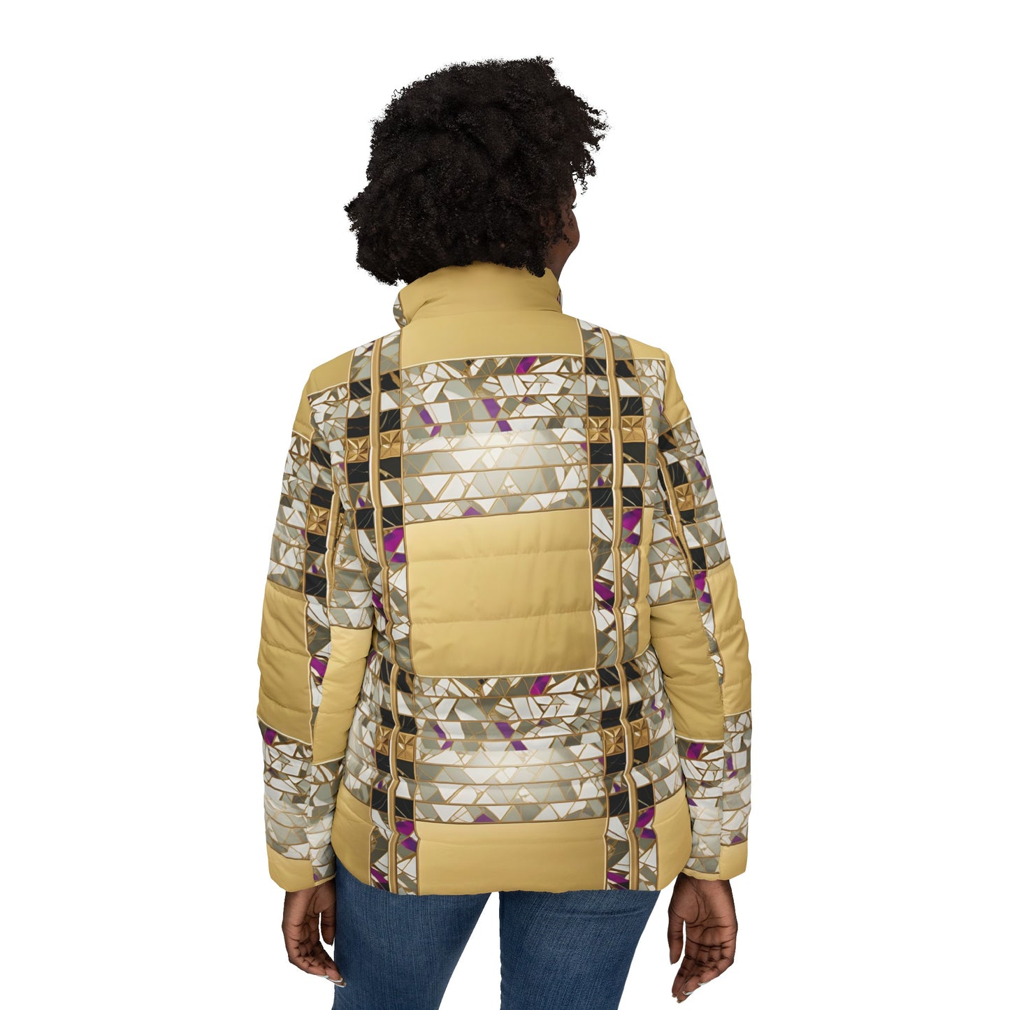 Printed Puffer Jacket | Fleece Puffer Jacket | Yan Acq Apparel