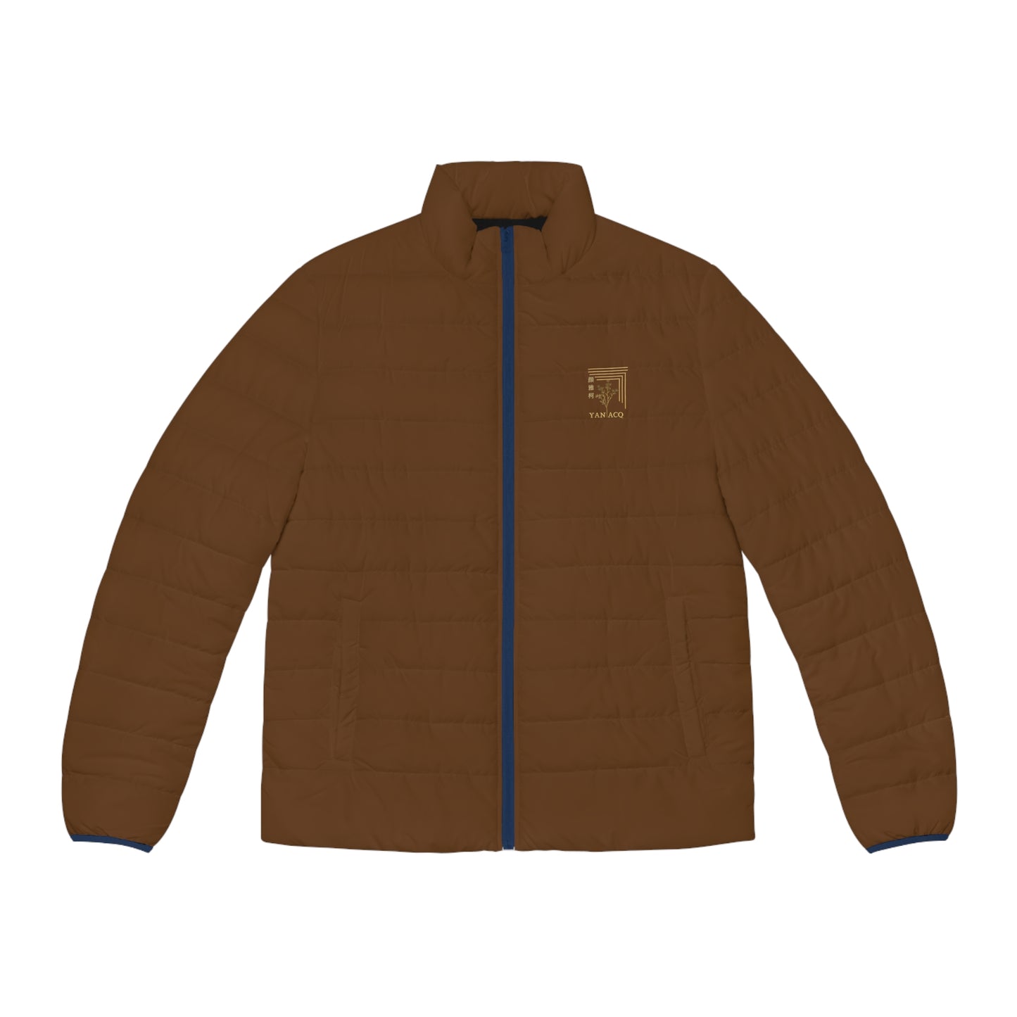Brown Puffer Jacket | Custom Brown Jacket | Yan Acq Apparel