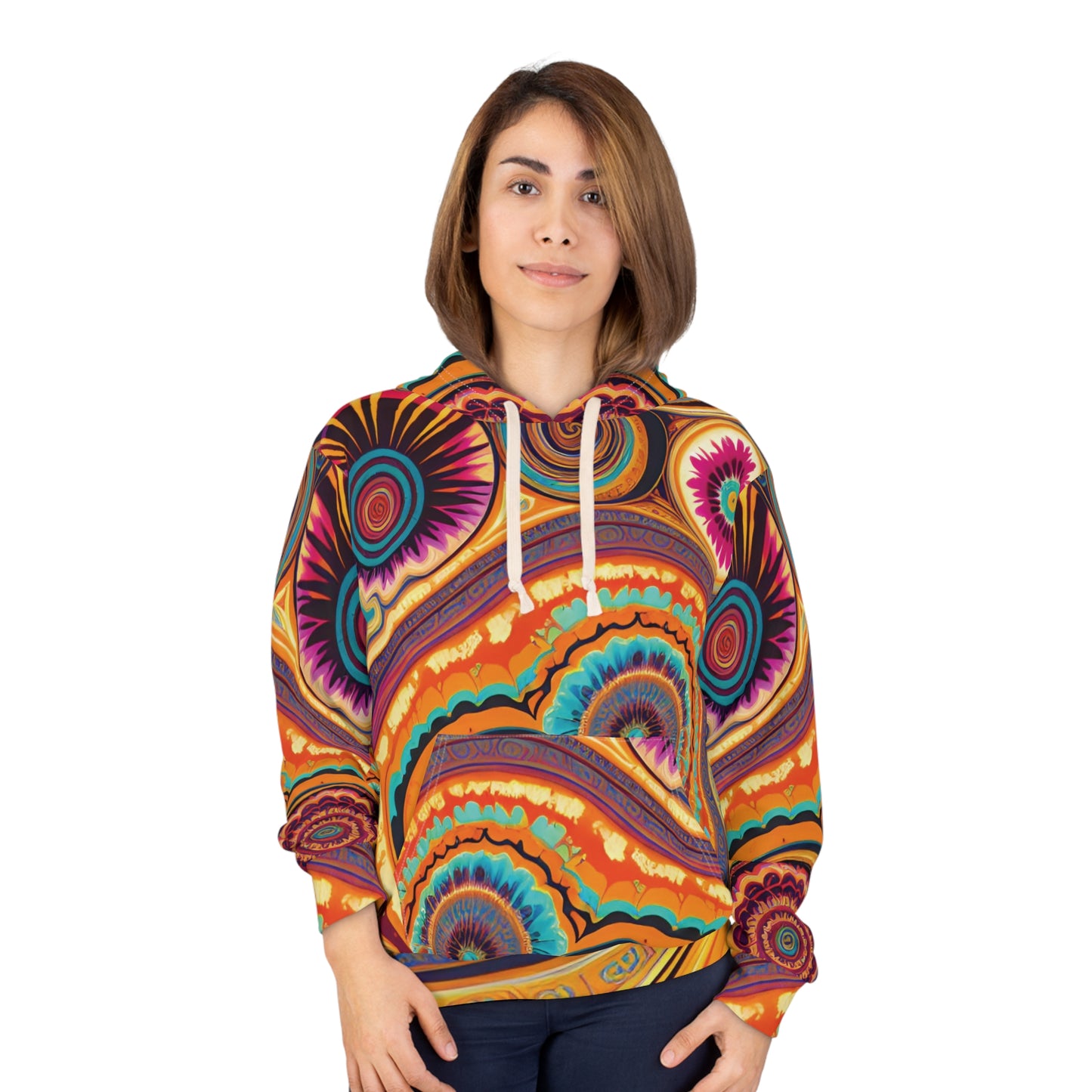 Feeling Groovy Hoodie | Customizable Pullover Hoodie | Yan Acq Apparel
