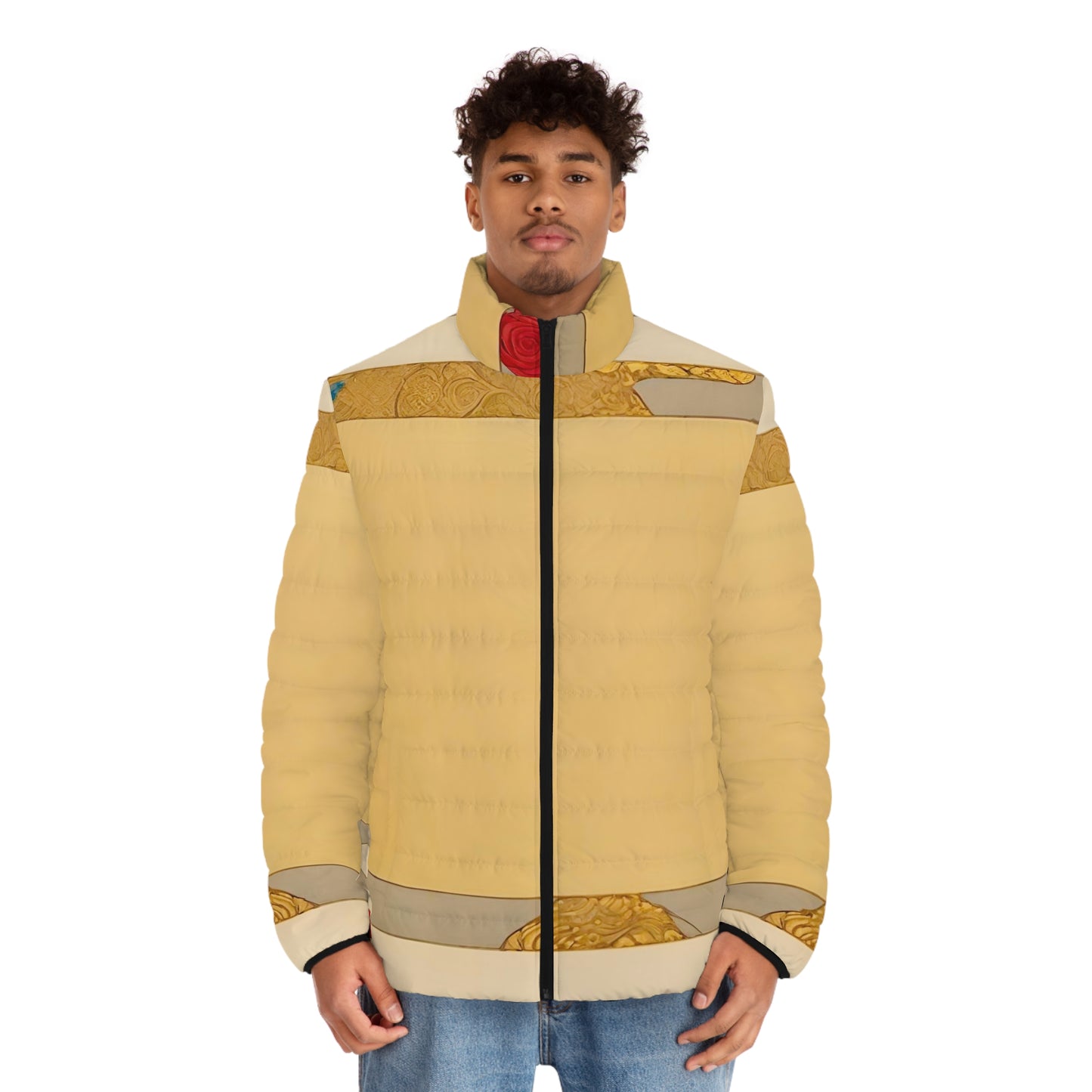 Yellow Puffer Jacket | Varsity Jacket | Yan Acq Apparel