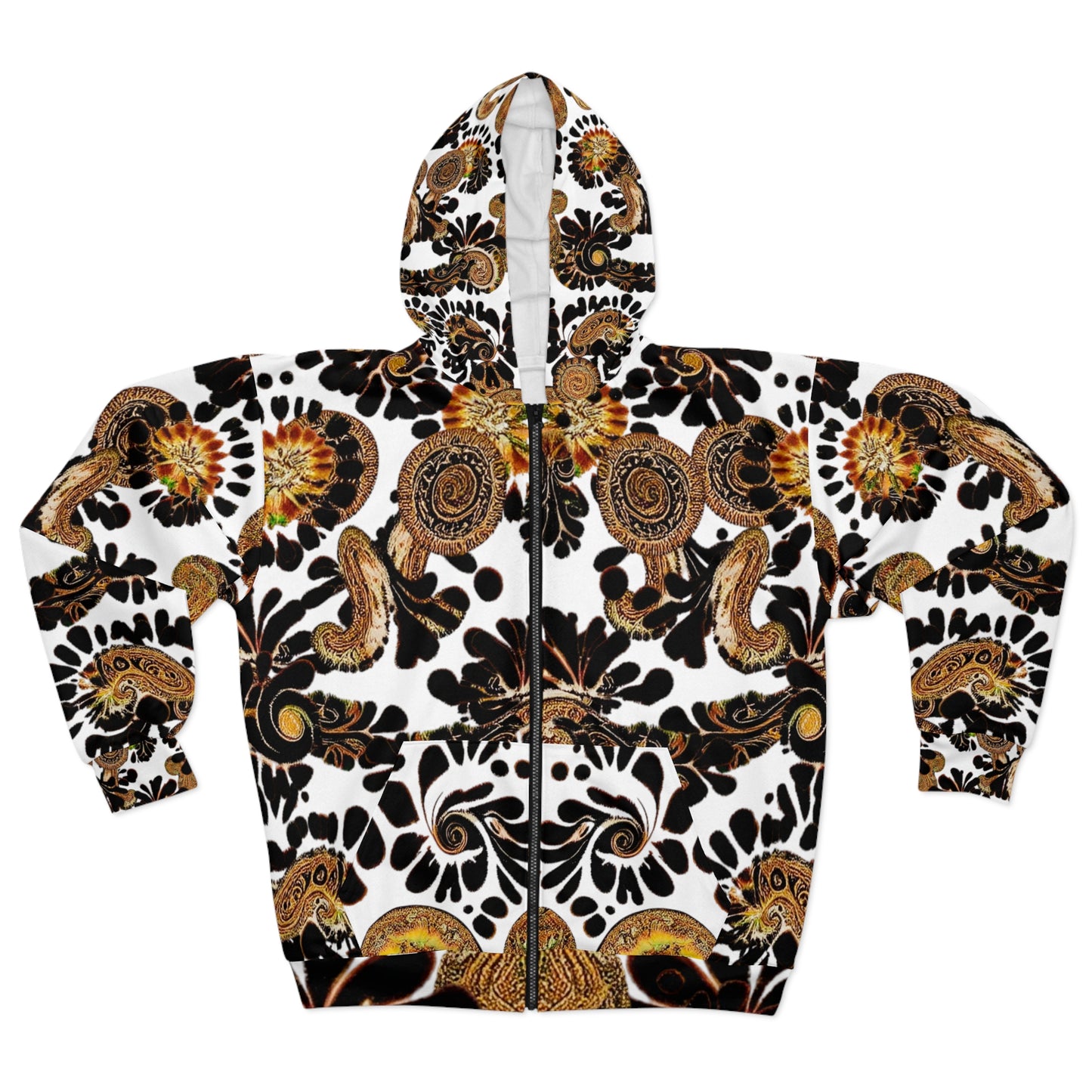 Medium Weight Polyester Jacket | Black Zipper Hoodie | Yan Acq Apparel