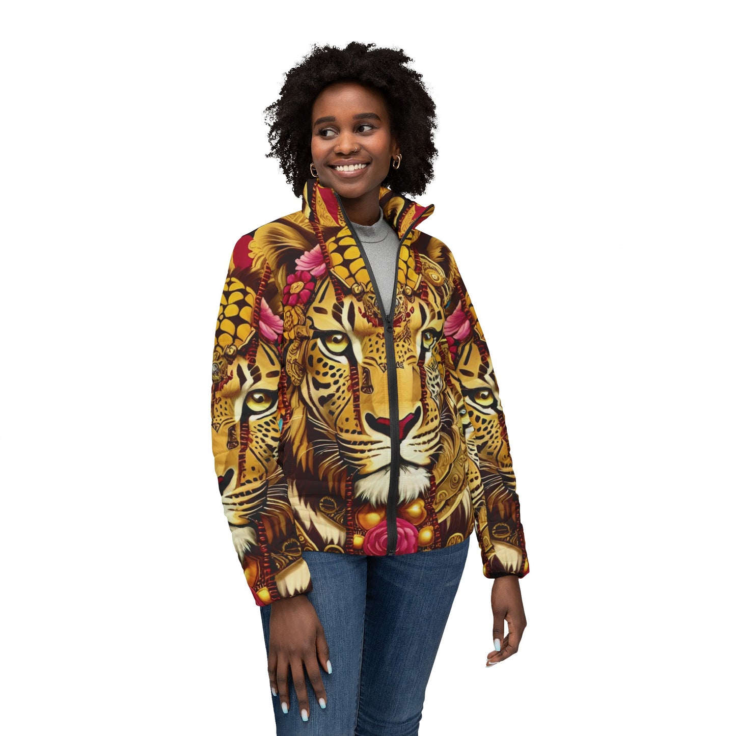 Tiger Glam Jacket | Women's Long Sleeves Jacket | Yan Acq Apparel
