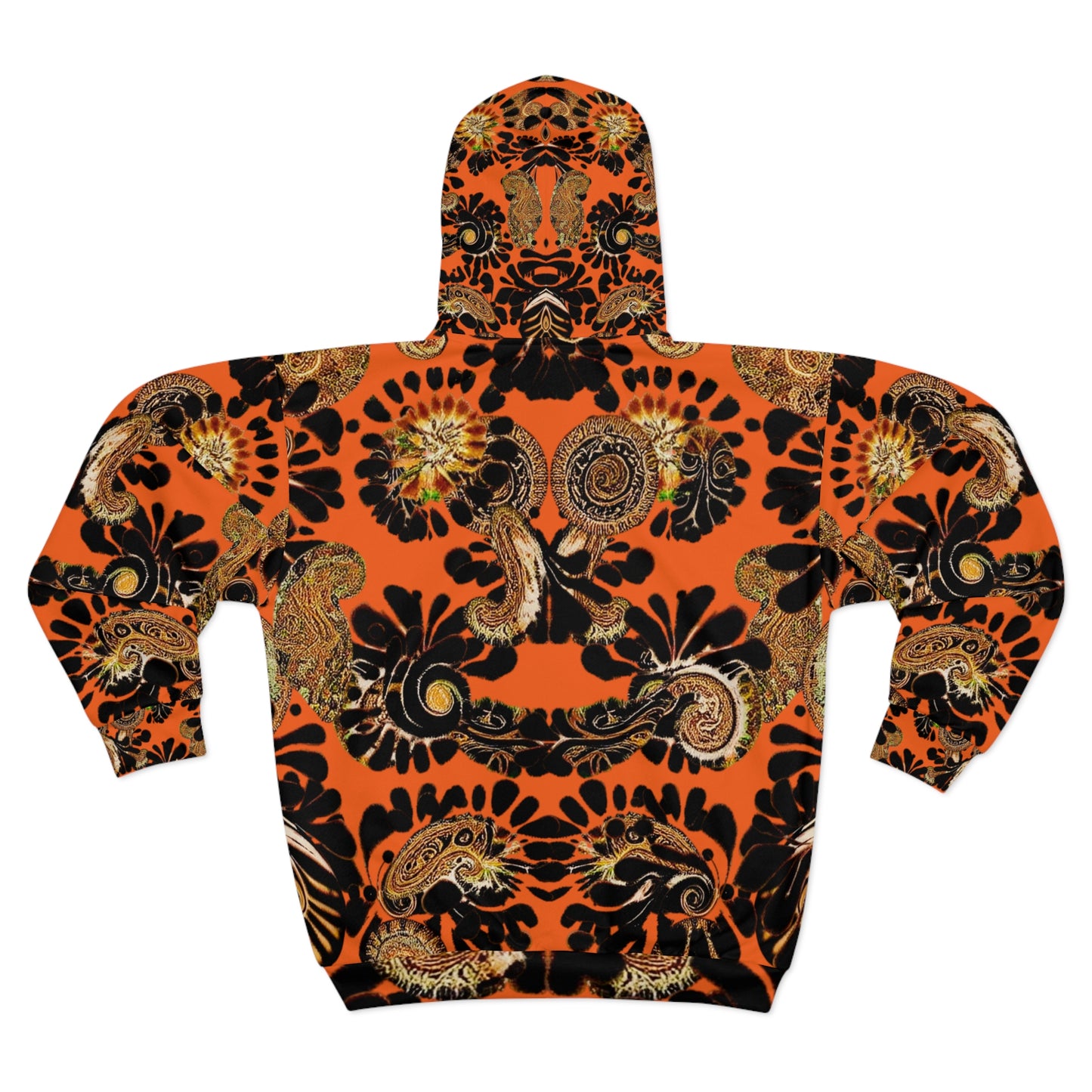 Zipped Fleece Jacket | Orange Fleece Jacket | Yan Acq Apparel