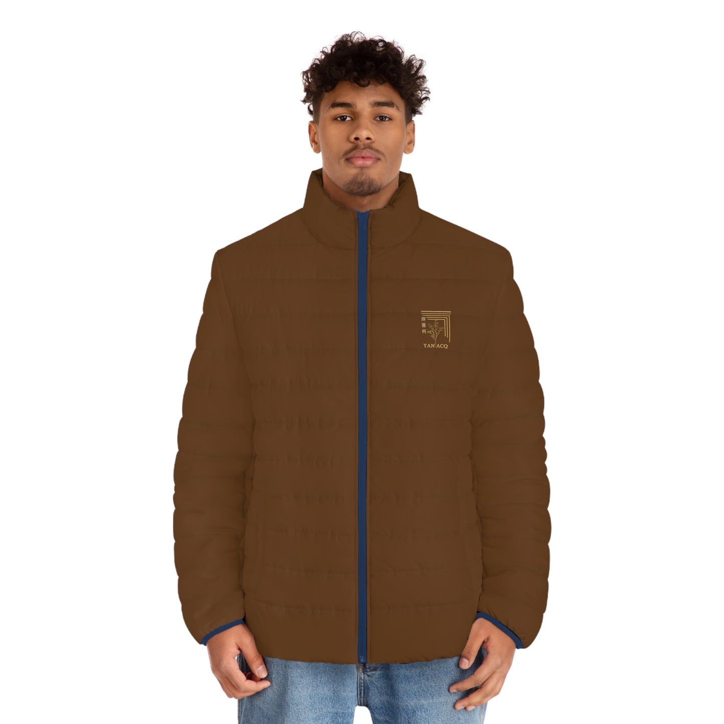 Brown Puffer Jacket | Custom Brown Jacket | Yan Acq Apparel