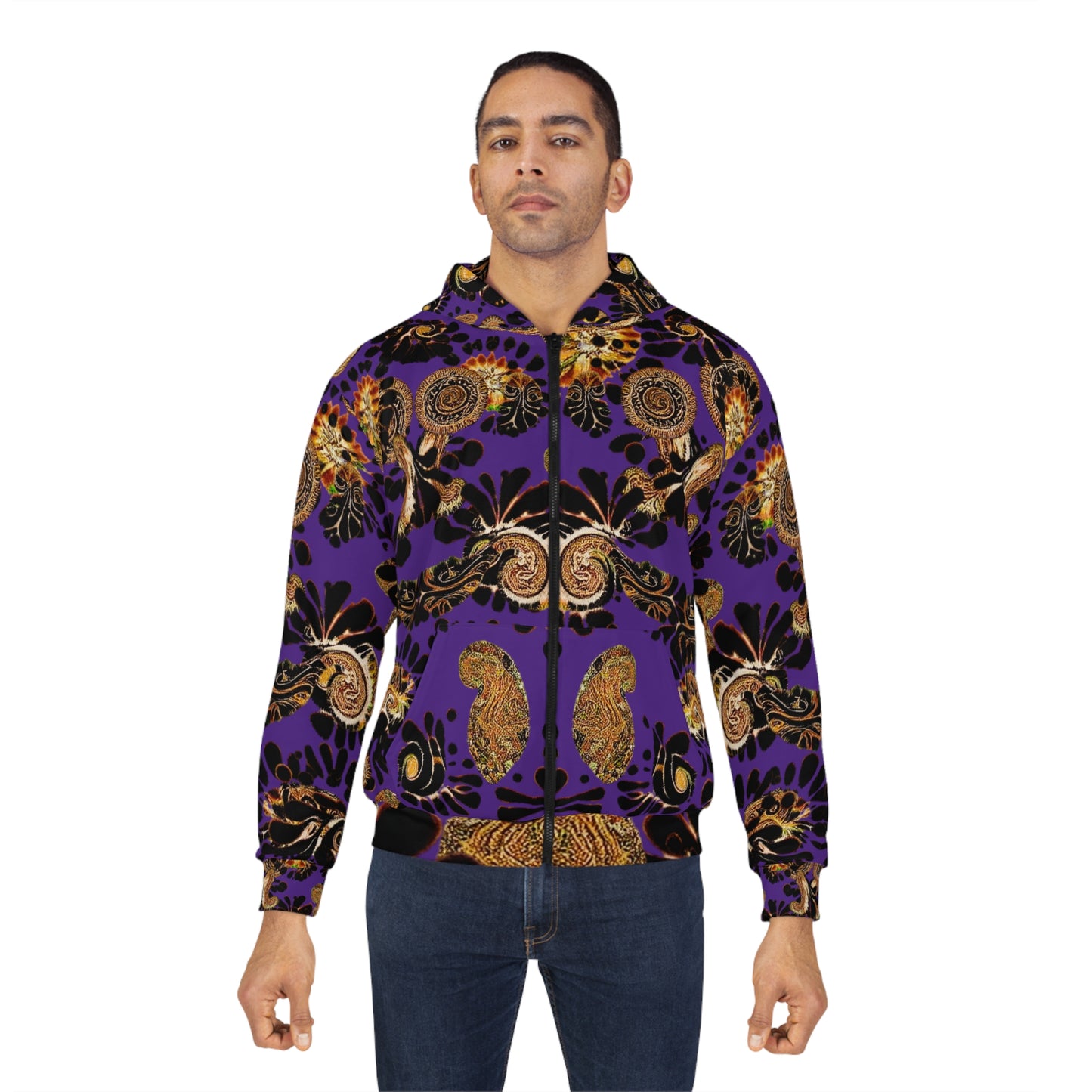 Printed Fleece Jacket | Men's Fleece Jacket | Yan Acq Apparel
