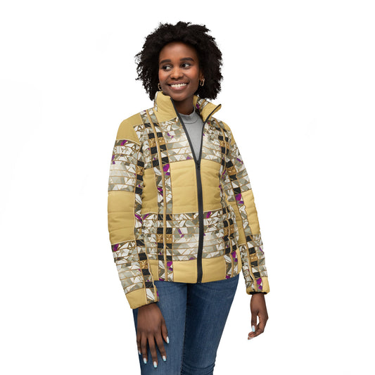 Printed Puffer Jacket | Fleece Puffer Jacket | Yan Acq Apparel
