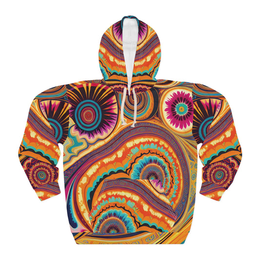 Feeling Groovy Hoodie | Customizable Pullover Hoodie | Yan Acq Apparel