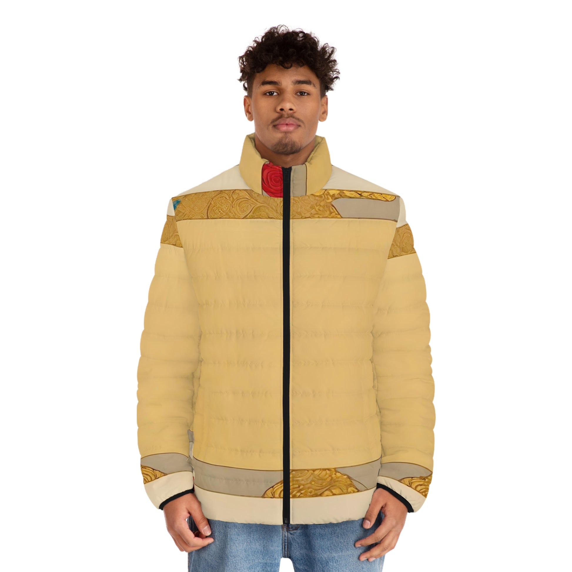 Yellow Puffer Jacket | Varsity Jacket | Yan Acq Apparel