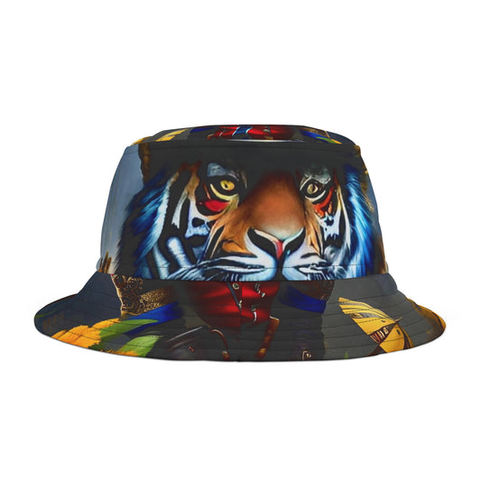 Tiger Warrior Bucket Hat | Personalized Bucket Hat | Yan Acq Apparel
